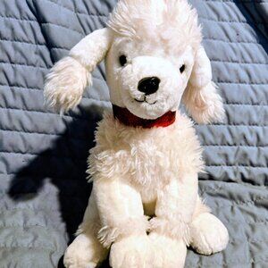 FAO Schwarz 13" White French Poodle Dog